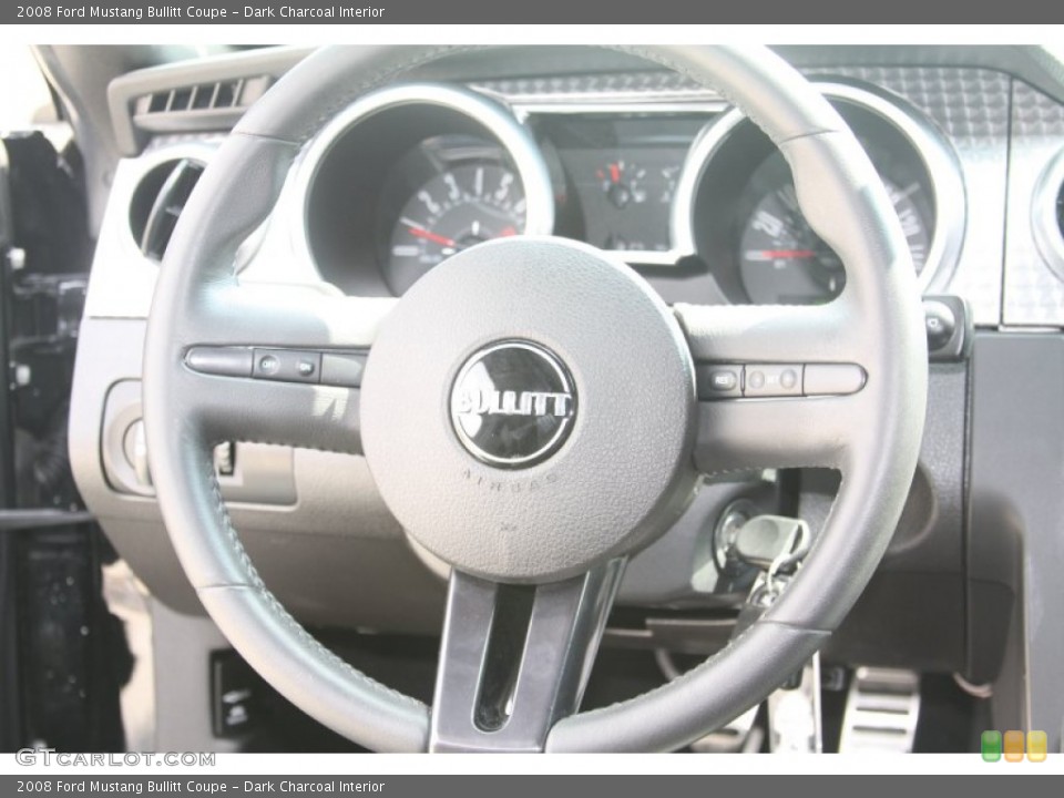 Dark Charcoal Interior Steering Wheel for the 2008 Ford Mustang Bullitt Coupe #53720466