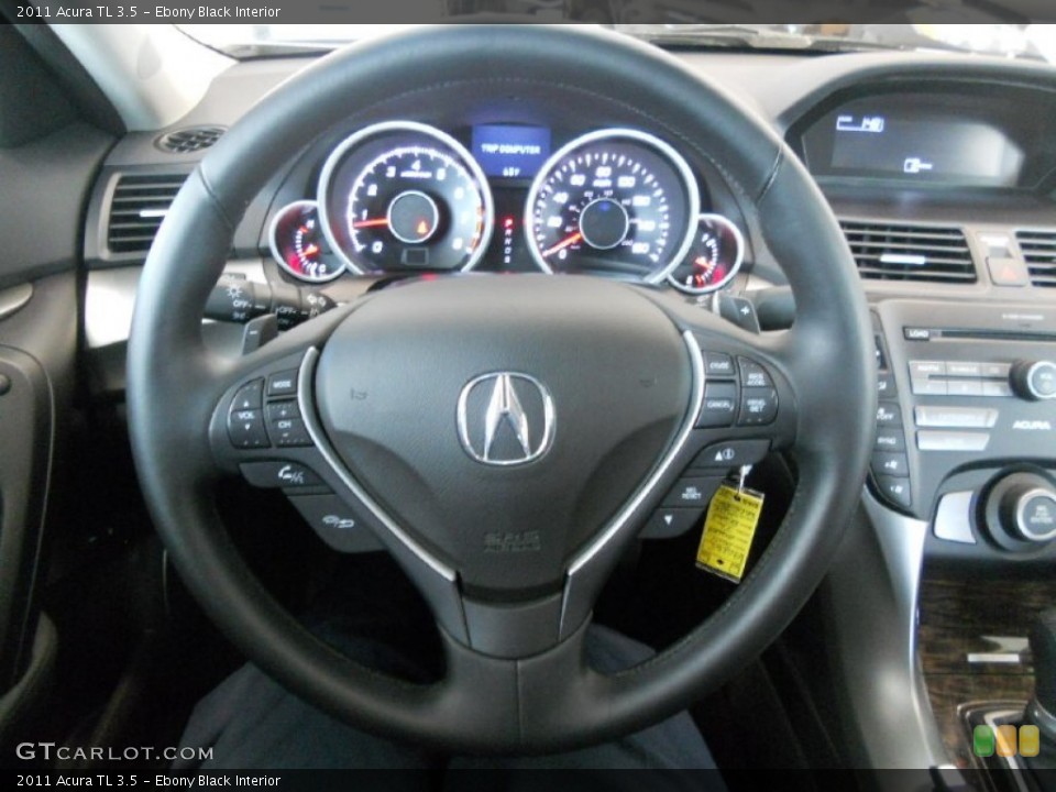 Ebony Black Interior Steering Wheel for the 2011 Acura TL 3.5 #53720988