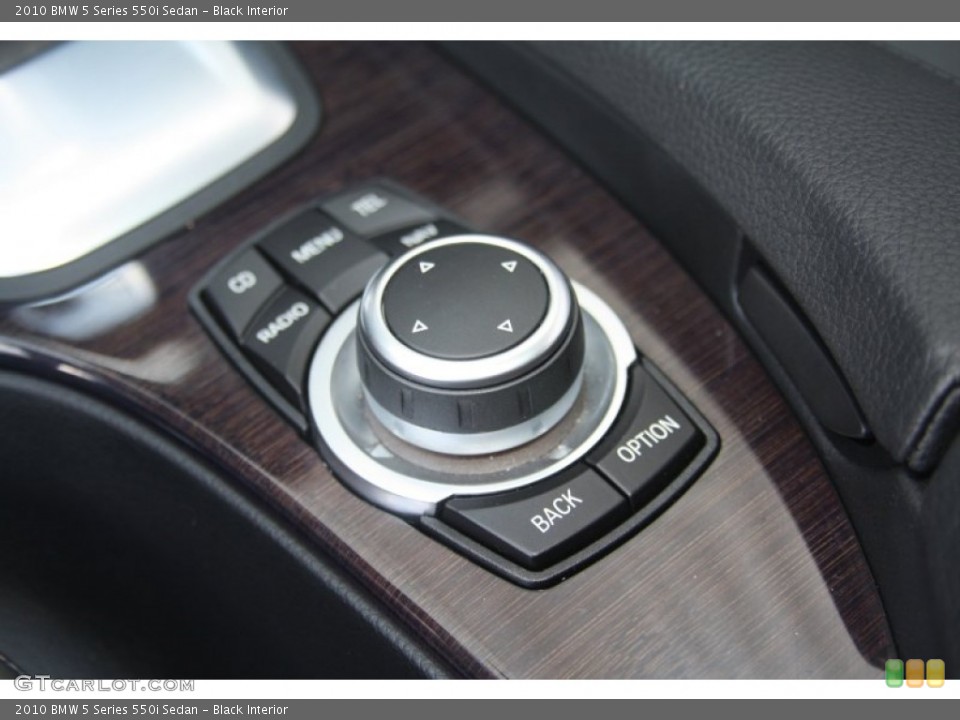 Black Interior Controls for the 2010 BMW 5 Series 550i Sedan #53721210
