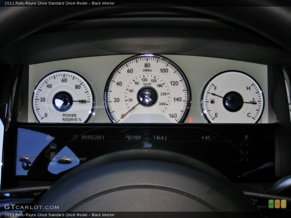 Black Interior Gauges for the 2011 Rolls-Royce Ghost  #53729136