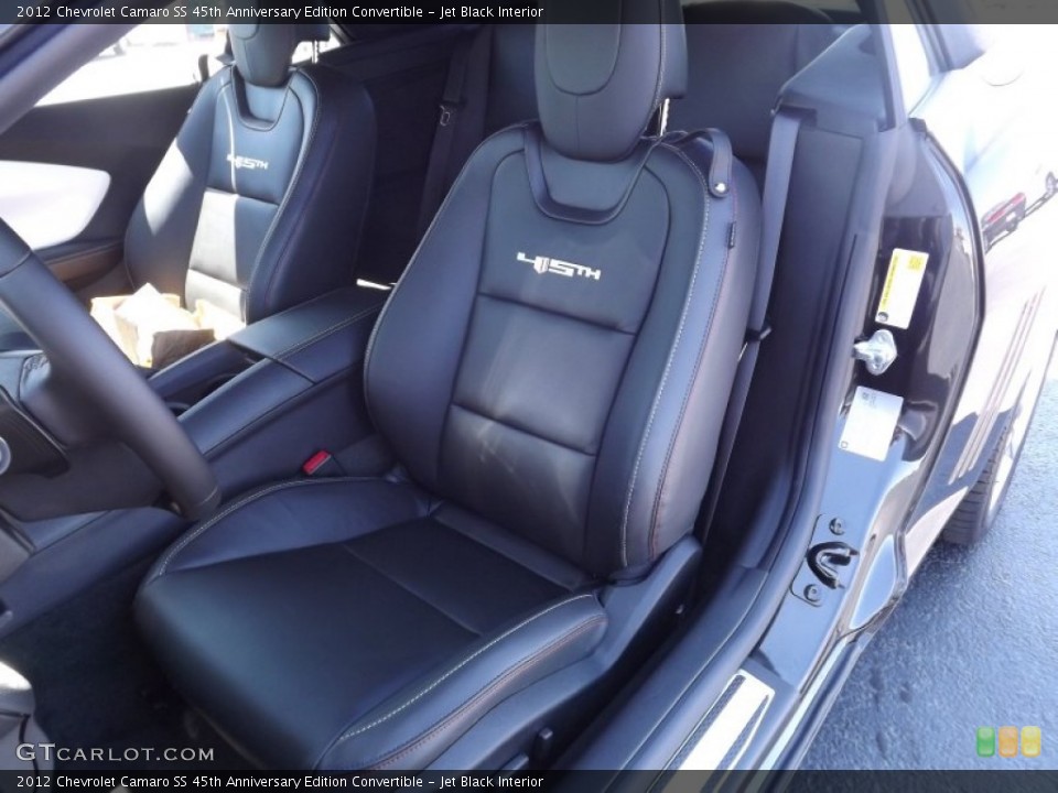 Jet Black Interior Photo for the 2012 Chevrolet Camaro SS 45th Anniversary Edition Convertible #53731947