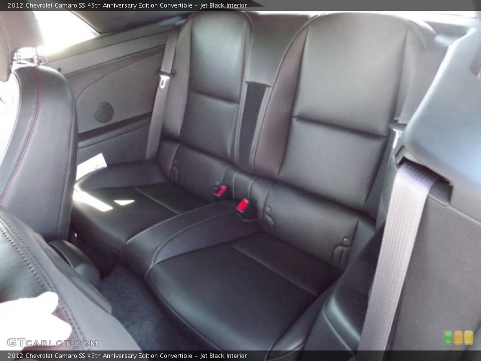 Jet Black Interior Photo for the 2012 Chevrolet Camaro SS 45th Anniversary Edition Convertible #53731968