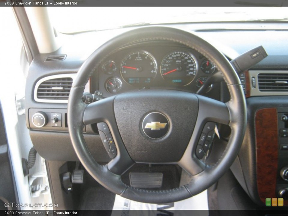 Ebony Interior Steering Wheel for the 2009 Chevrolet Tahoe LT #53732475