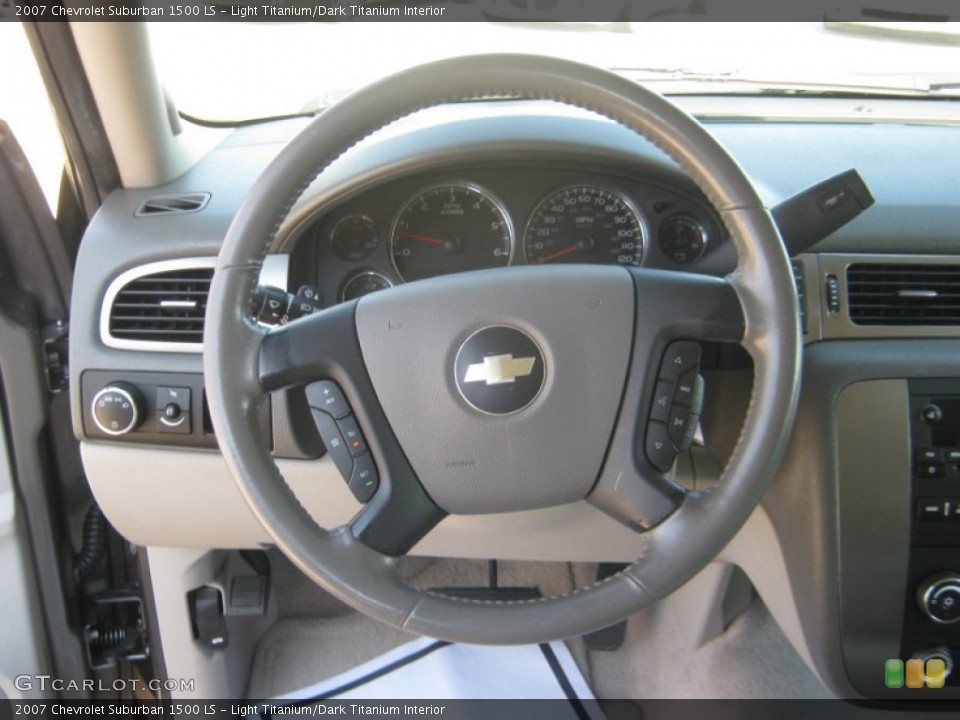 Light Titanium/Dark Titanium Interior Steering Wheel for the 2007 Chevrolet Suburban 1500 LS #53732739