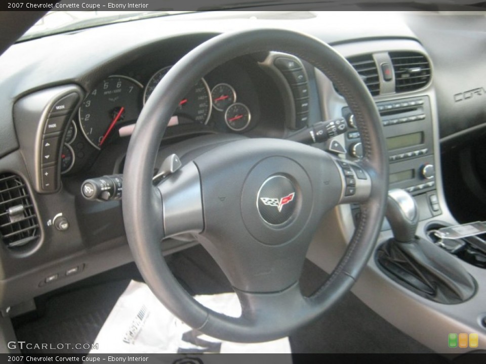 Ebony Interior Dashboard for the 2007 Chevrolet Corvette Coupe #53733033