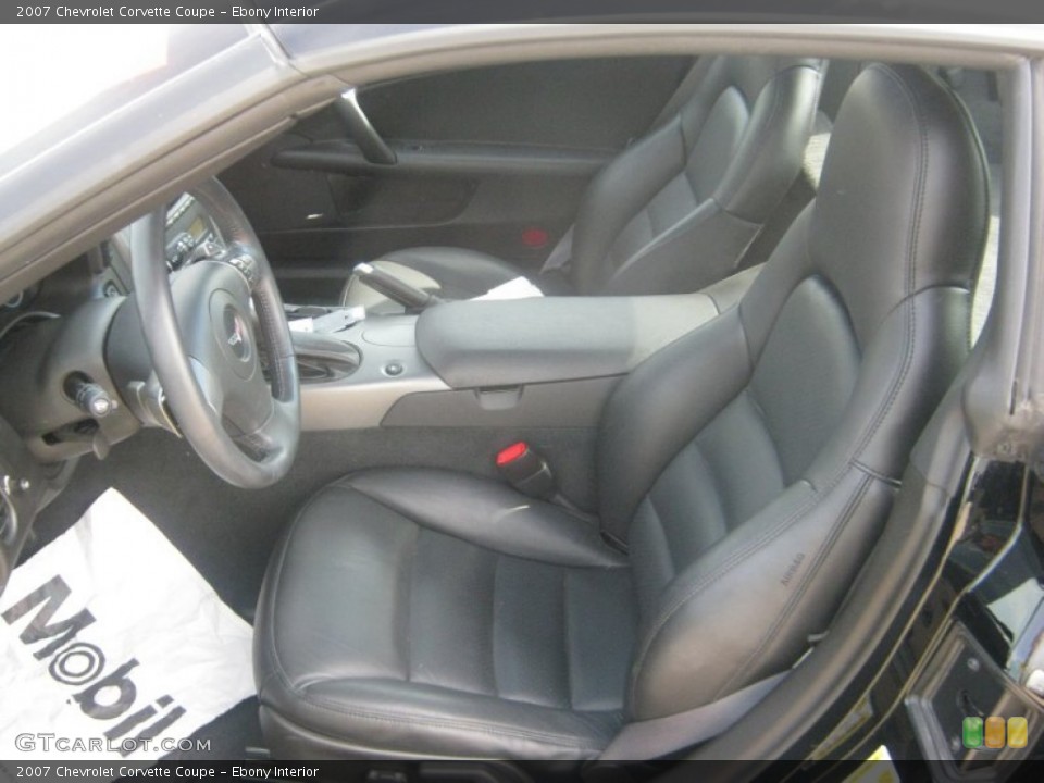 Ebony Interior Photo for the 2007 Chevrolet Corvette Coupe #53733051