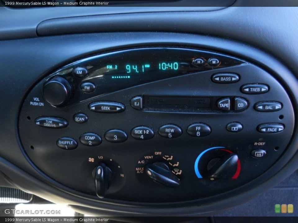 Medium Graphite Interior Controls for the 1999 Mercury Sable LS Wagon #53733315
