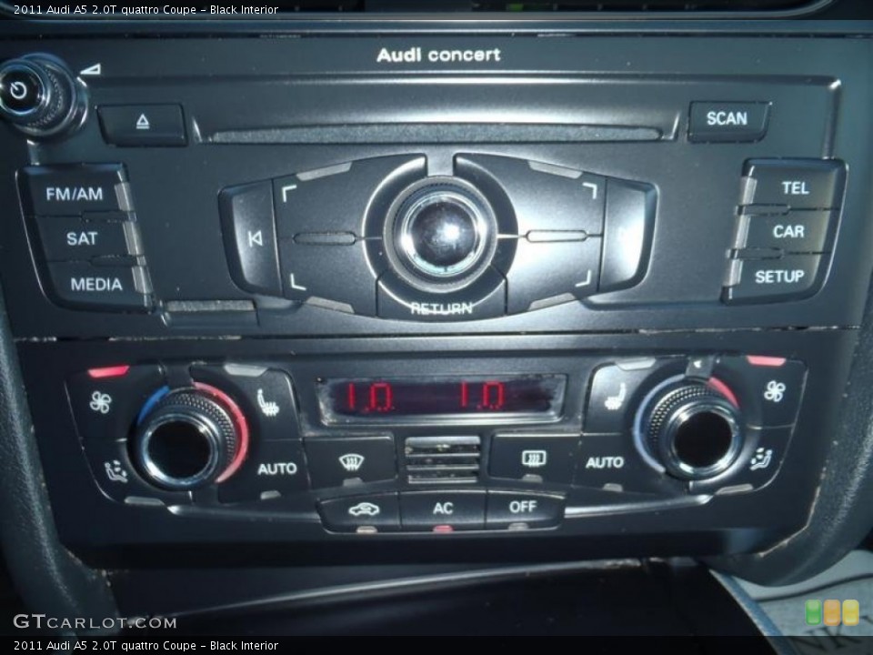 Black Interior Controls for the 2011 Audi A5 2.0T quattro Coupe #53734113