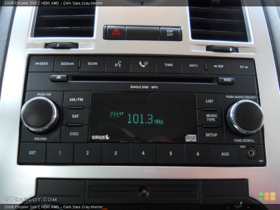 Dark Slate Gray Interior Audio System for the 2008 Chrysler 300 C HEMI AWD #53734911