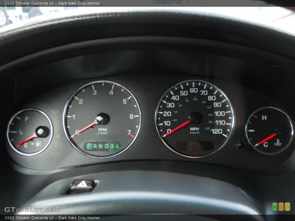 Dark Slate Gray Interior Gauges for the 2002 Chrysler Concorde LX #53735169