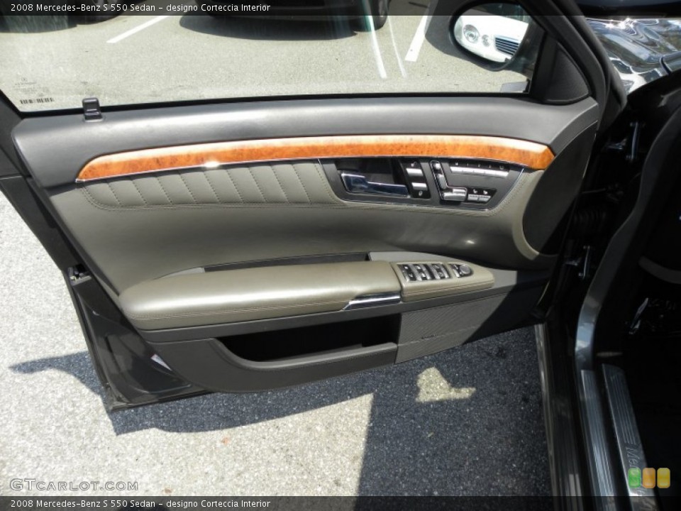 designo Corteccia Interior Door Panel for the 2008 Mercedes-Benz S 550 Sedan #53736480