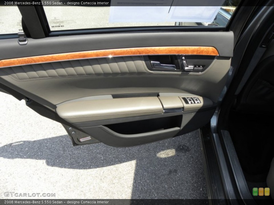 designo Corteccia Interior Door Panel for the 2008 Mercedes-Benz S 550 Sedan #53736492