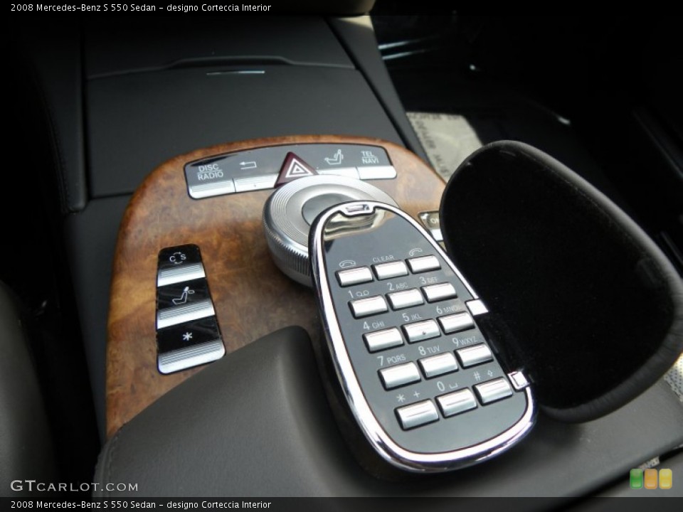 designo Corteccia Interior Controls for the 2008 Mercedes-Benz S 550 Sedan #53736567