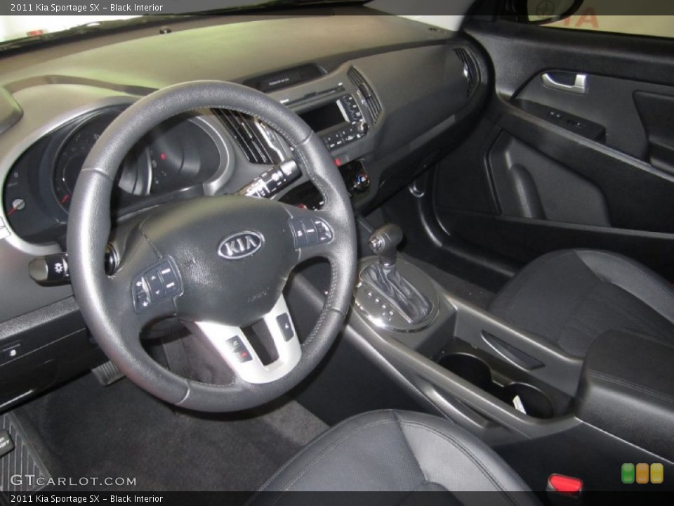 Black Interior Photo for the 2011 Kia Sportage SX #53736579