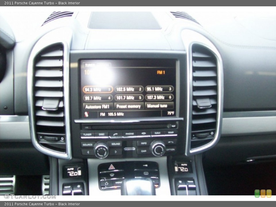 Black Interior Controls for the 2011 Porsche Cayenne Turbo #53738604