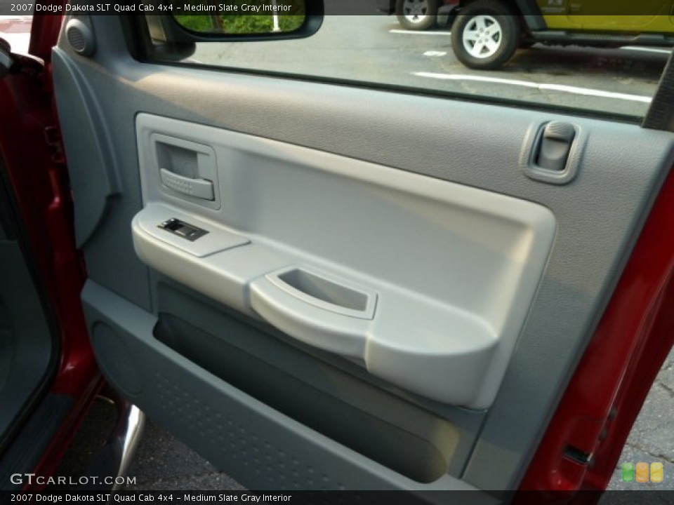Medium Slate Gray Interior Door Panel for the 2007 Dodge Dakota SLT Quad Cab 4x4 #53740323