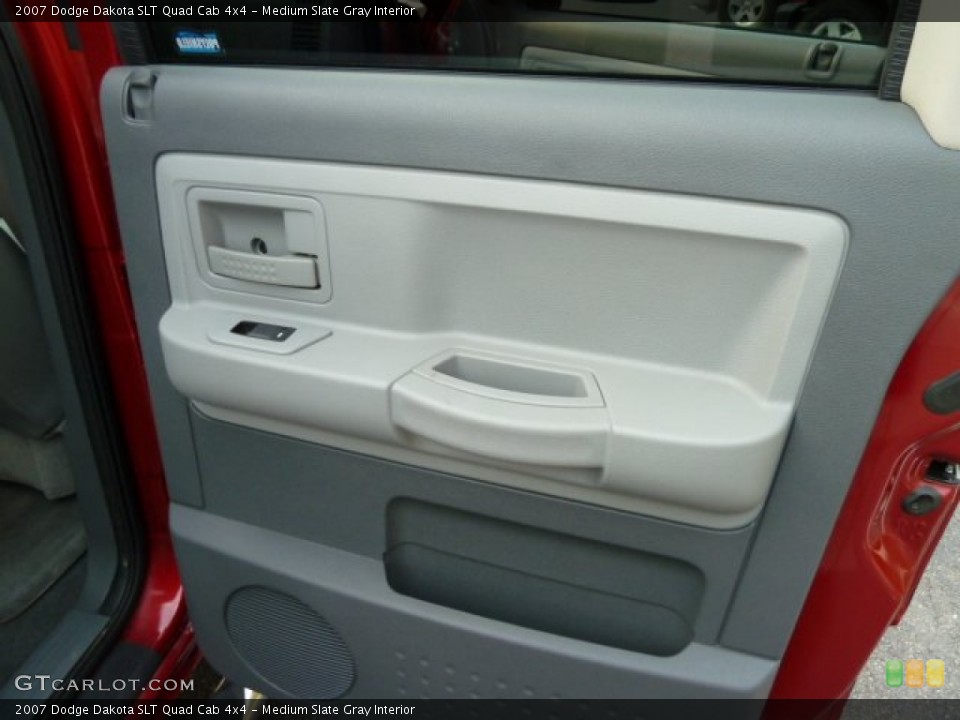 Medium Slate Gray Interior Door Panel for the 2007 Dodge Dakota SLT Quad Cab 4x4 #53740335