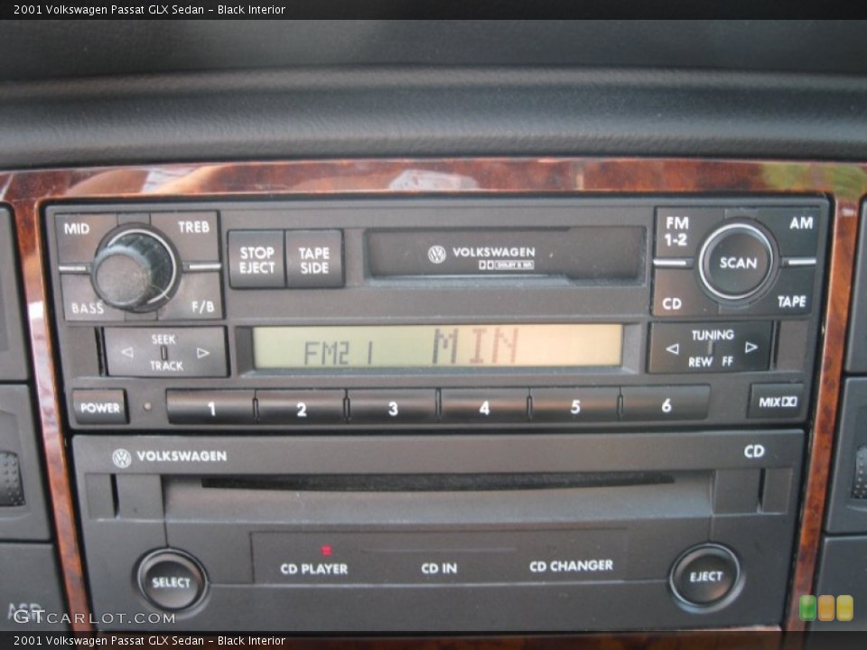 Black Interior Audio System for the 2001 Volkswagen Passat GLX Sedan #53742555