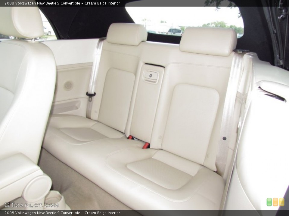 Cream Beige Interior Photo for the 2008 Volkswagen New Beetle S Convertible #53742954