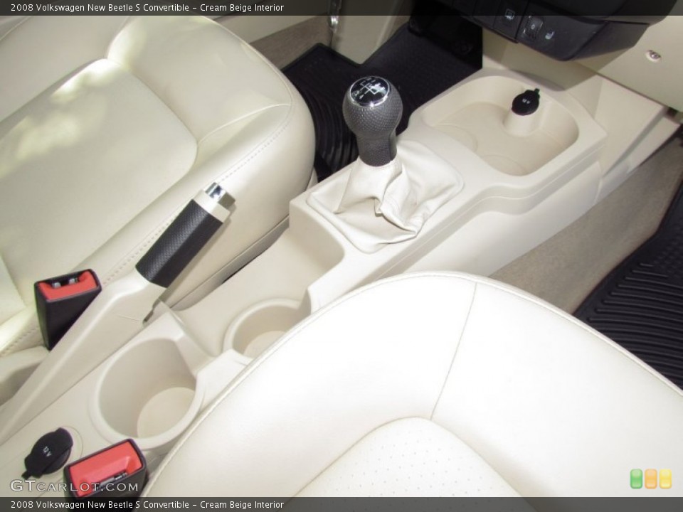 Cream Beige Interior Transmission for the 2008 Volkswagen New Beetle S Convertible #53742984