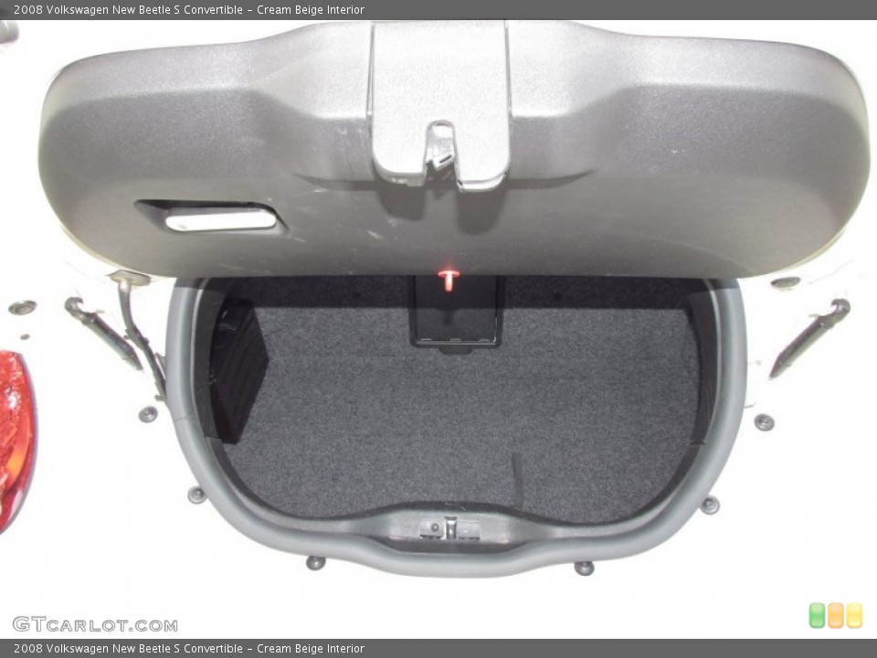 Cream Beige Interior Trunk for the 2008 Volkswagen New Beetle S Convertible #53742996
