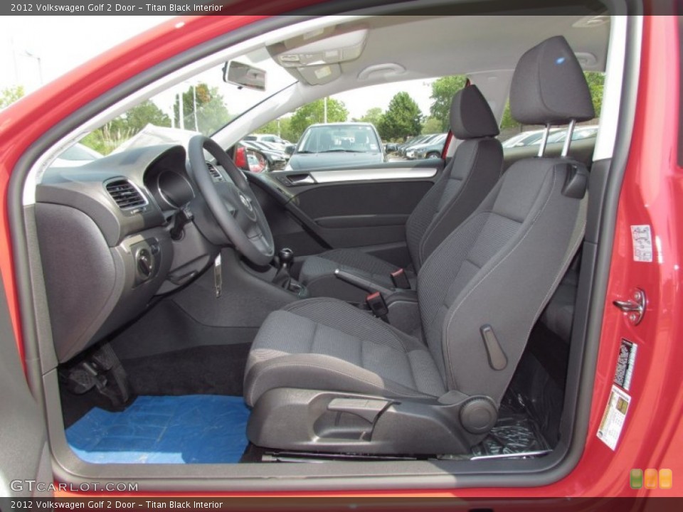 Titan Black Interior Photo for the 2012 Volkswagen Golf 2 Door #53744784