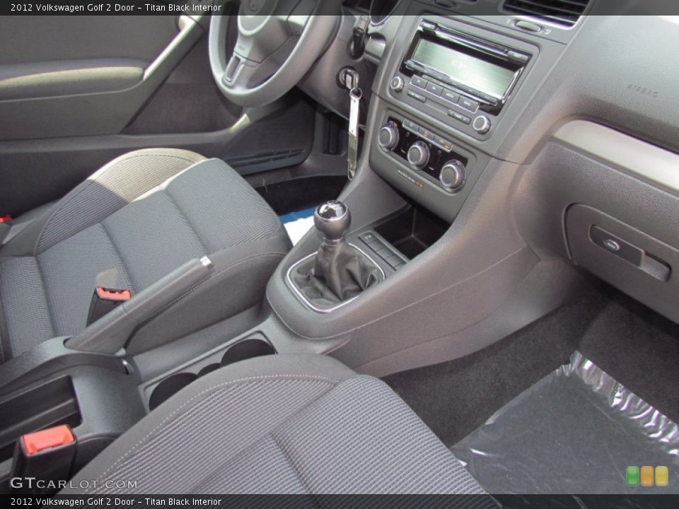 Titan Black Interior Photo for the 2012 Volkswagen Golf 2 Door #53744799