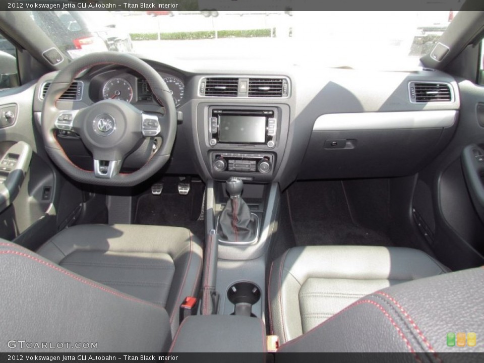 Titan Black Interior Dashboard for the 2012 Volkswagen Jetta GLI Autobahn #53744829