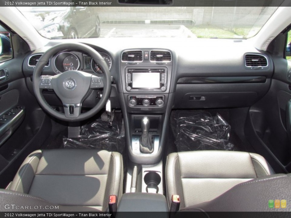 Titan Black Interior Dashboard for the 2012 Volkswagen Jetta TDI SportWagen #53744865
