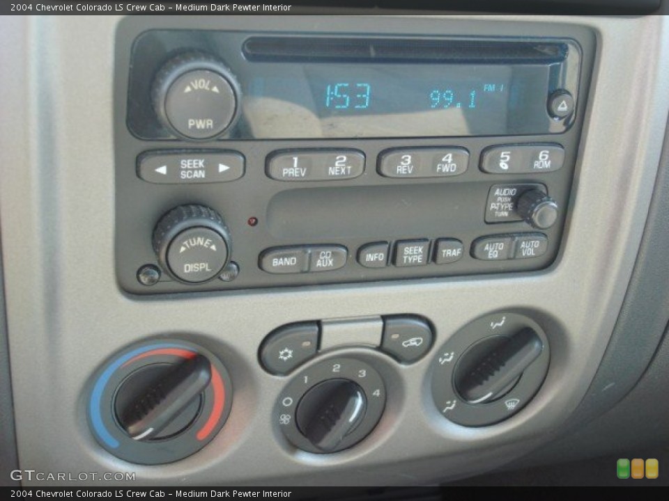 Medium Dark Pewter Interior Audio System for the 2004 Chevrolet Colorado LS Crew Cab #53745897