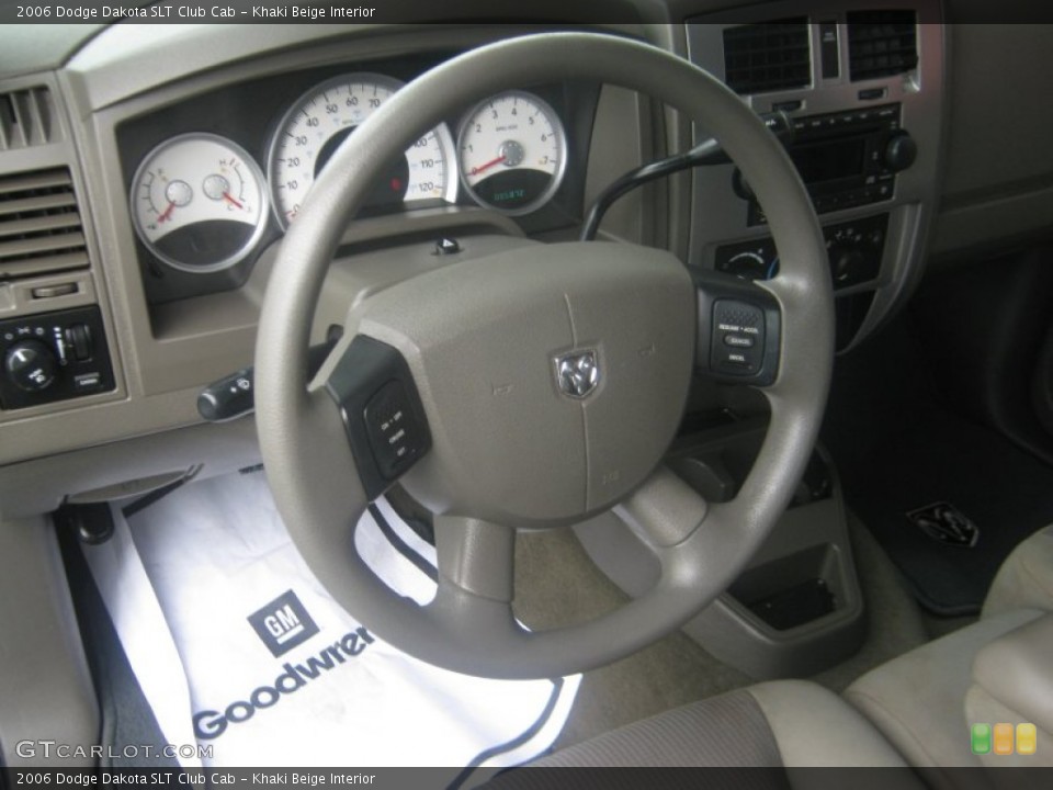 Khaki Beige Interior Steering Wheel for the 2006 Dodge Dakota SLT Club Cab #53746788