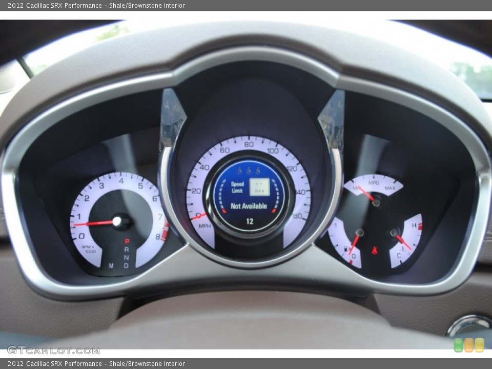 Shale/Brownstone Interior Gauges for the 2012 Cadillac SRX Performance #53748819