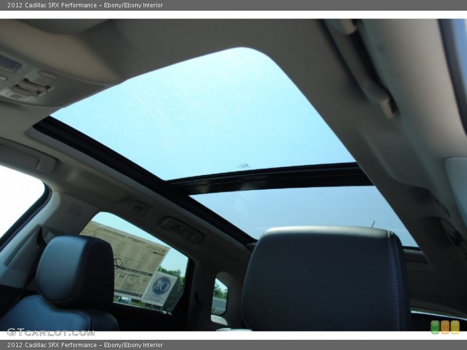 Ebony/Ebony Interior Sunroof for the 2012 Cadillac SRX Performance #53749041