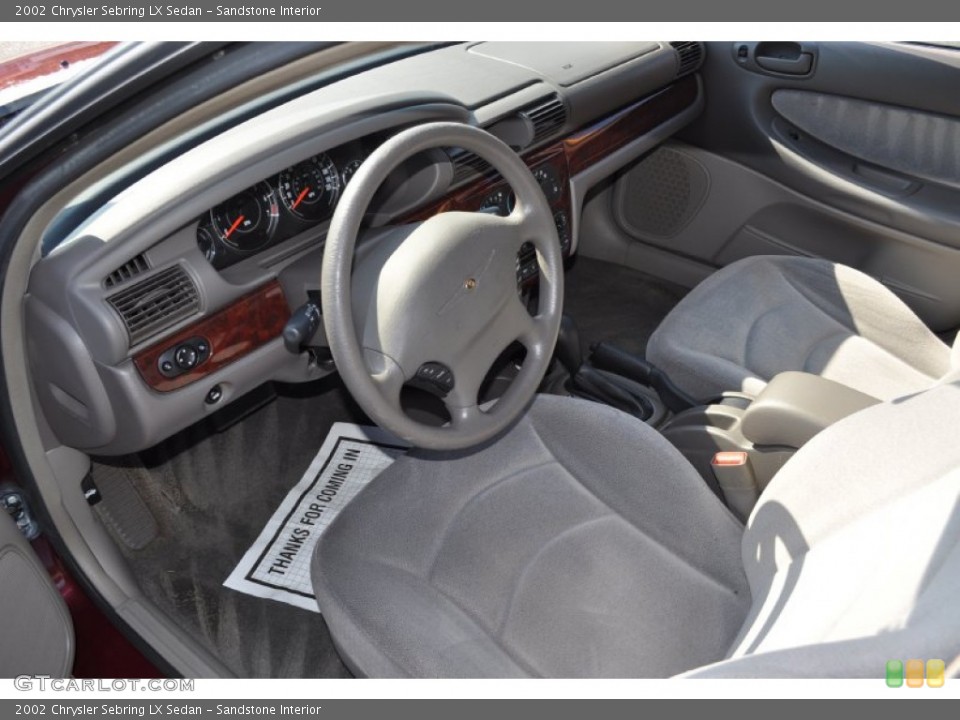 Sandstone Interior Photo for the 2002 Chrysler Sebring LX Sedan #53749155
