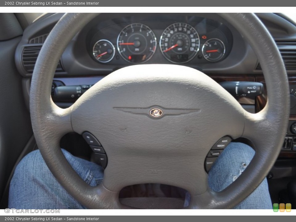 Sandstone Interior Steering Wheel for the 2002 Chrysler Sebring LX Sedan #53749185