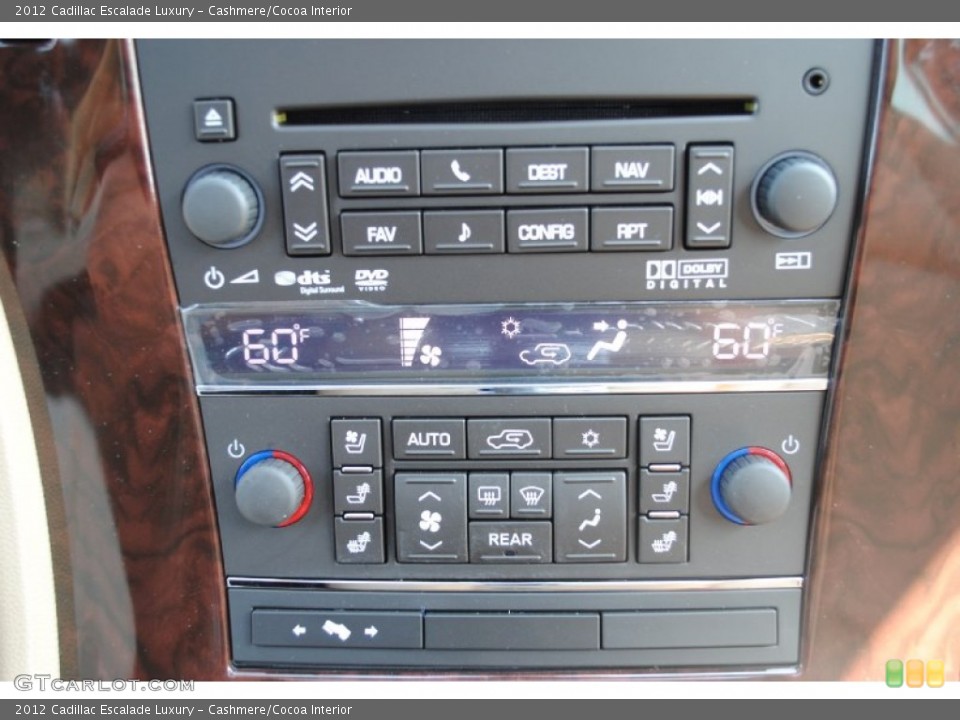 Cashmere/Cocoa Interior Controls for the 2012 Cadillac Escalade Luxury #53749974