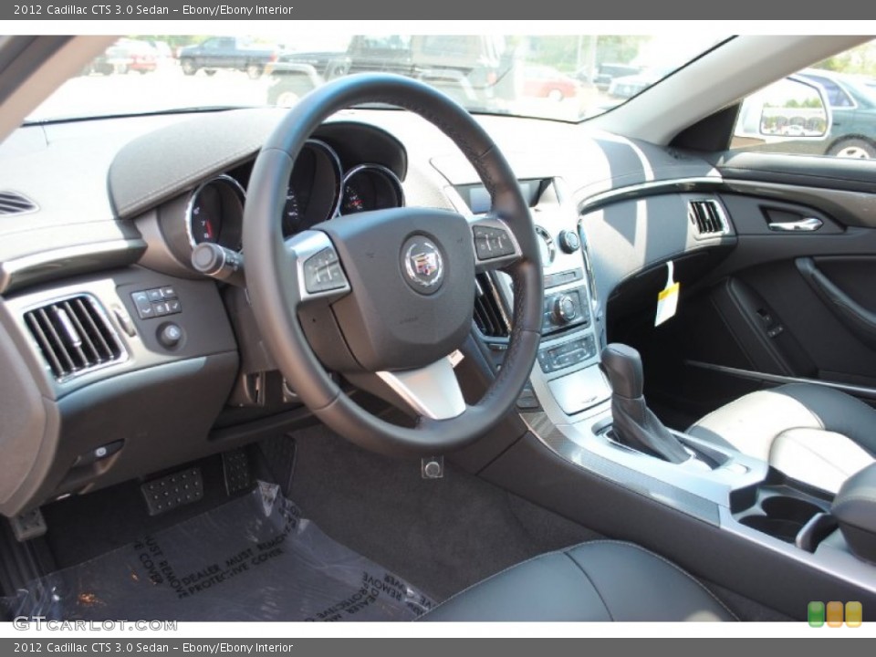 Ebony/Ebony Interior Dashboard for the 2012 Cadillac CTS 3.0 Sedan #53750190