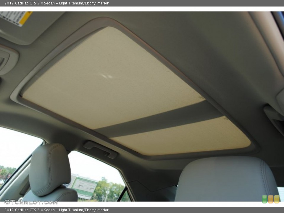 Light Titanium/Ebony Interior Sunroof for the 2012 Cadillac CTS 3.0 Sedan #53750679
