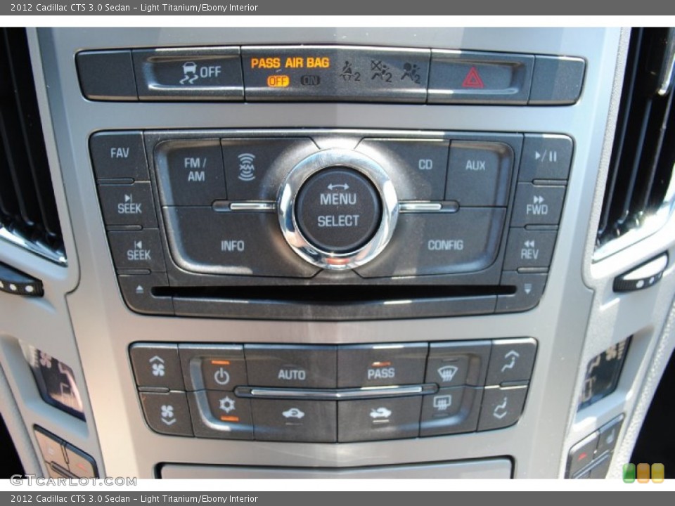 Light Titanium/Ebony Interior Controls for the 2012 Cadillac CTS 3.0 Sedan #53750699