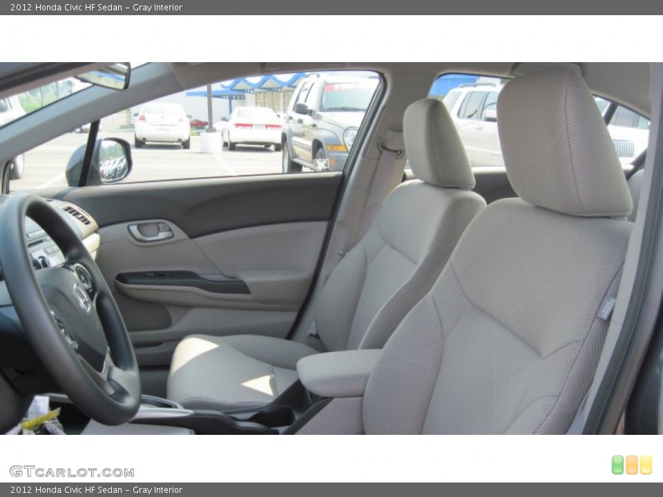 Gray Interior Photo for the 2012 Honda Civic HF Sedan #53753448