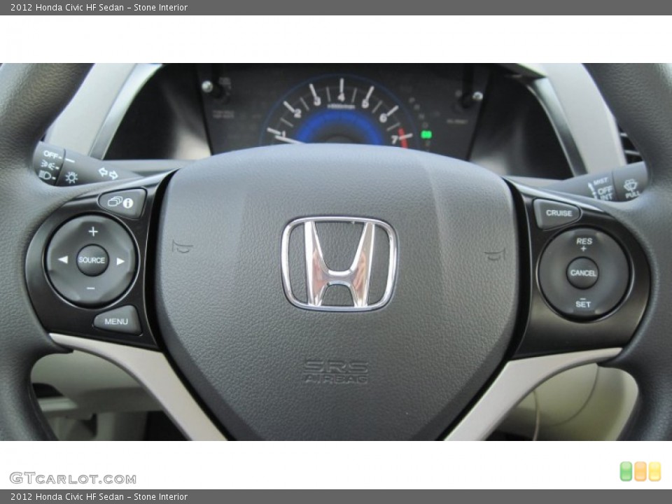 Stone Interior Controls for the 2012 Honda Civic HF Sedan #53753651
