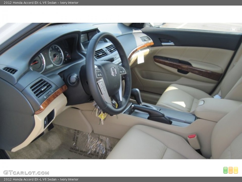 Ivory Interior Photo for the 2012 Honda Accord EX-L V6 Sedan #53753721