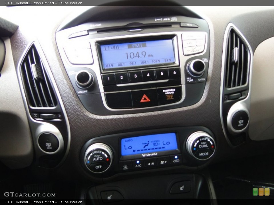 Taupe Interior Controls for the 2010 Hyundai Tucson Limited #53756293