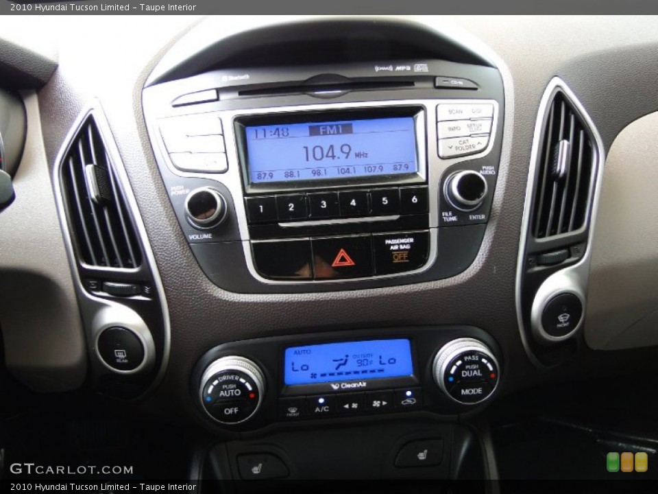 Taupe Interior Controls for the 2010 Hyundai Tucson Limited #53756300