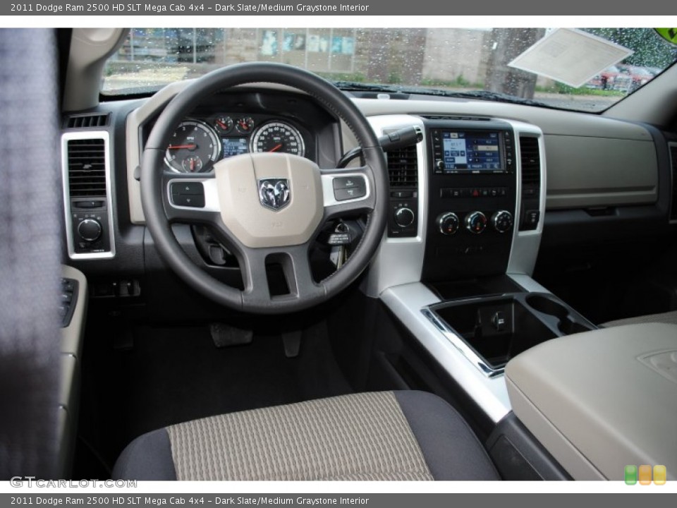 Dark Slate/Medium Graystone Interior Photo for the 2011 Dodge Ram 2500 HD SLT Mega Cab 4x4 #53756696