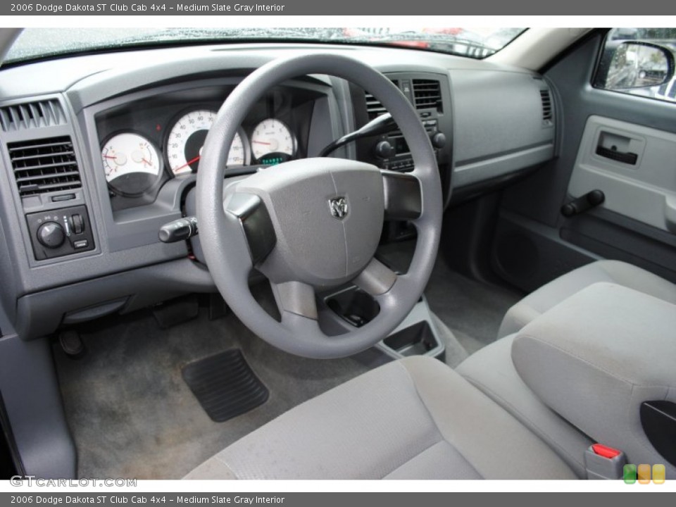 Medium Slate Gray Interior Prime Interior for the 2006 Dodge Dakota ST Club Cab 4x4 #53756990