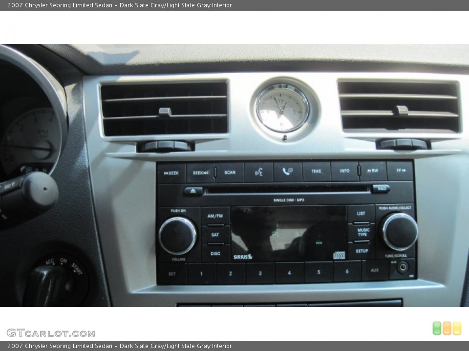 Dark Slate Gray/Light Slate Gray Interior Audio System for the 2007 Chrysler Sebring Limited Sedan #53757218