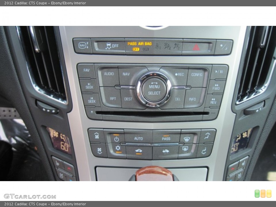 Ebony/Ebony Interior Controls for the 2012 Cadillac CTS Coupe #53757743