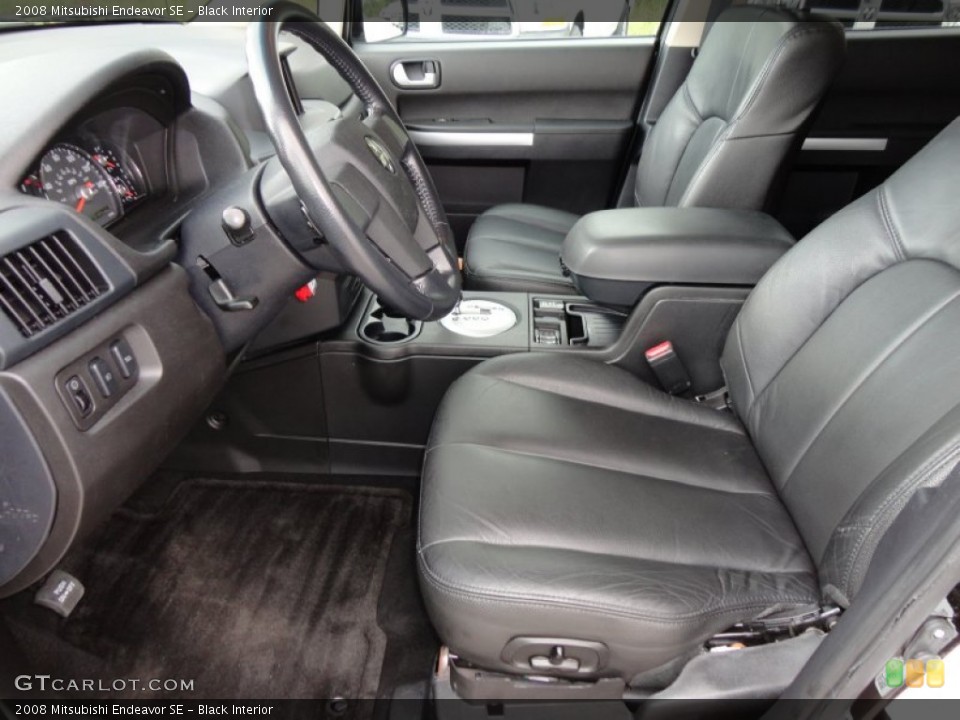 Black Interior Photo for the 2008 Mitsubishi Endeavor SE #53757839