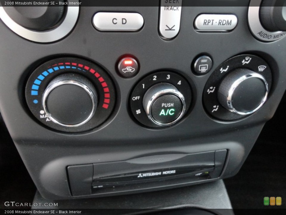 Black Interior Controls for the 2008 Mitsubishi Endeavor SE #53758004